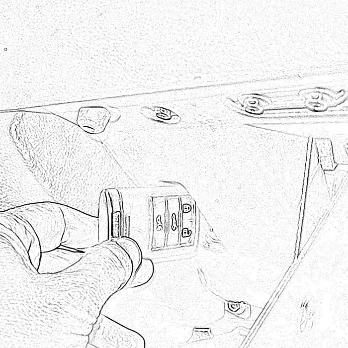 C6 Glove Box Key Fob Slot Illustration