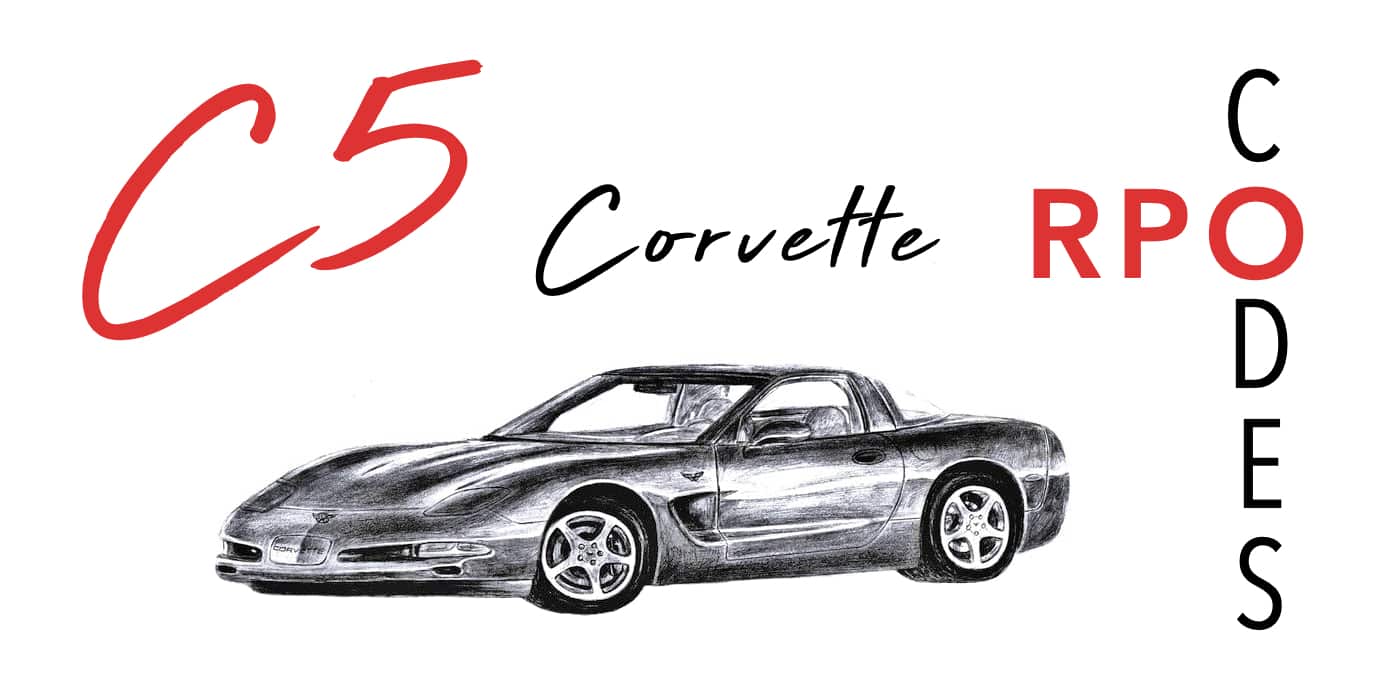 C5 Corvette Regular Production Option (RPO) Codes